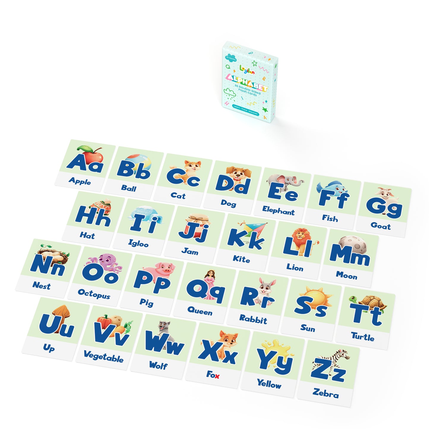 Alphabet Flash Cards for Toddlers: Learn , trace , discover