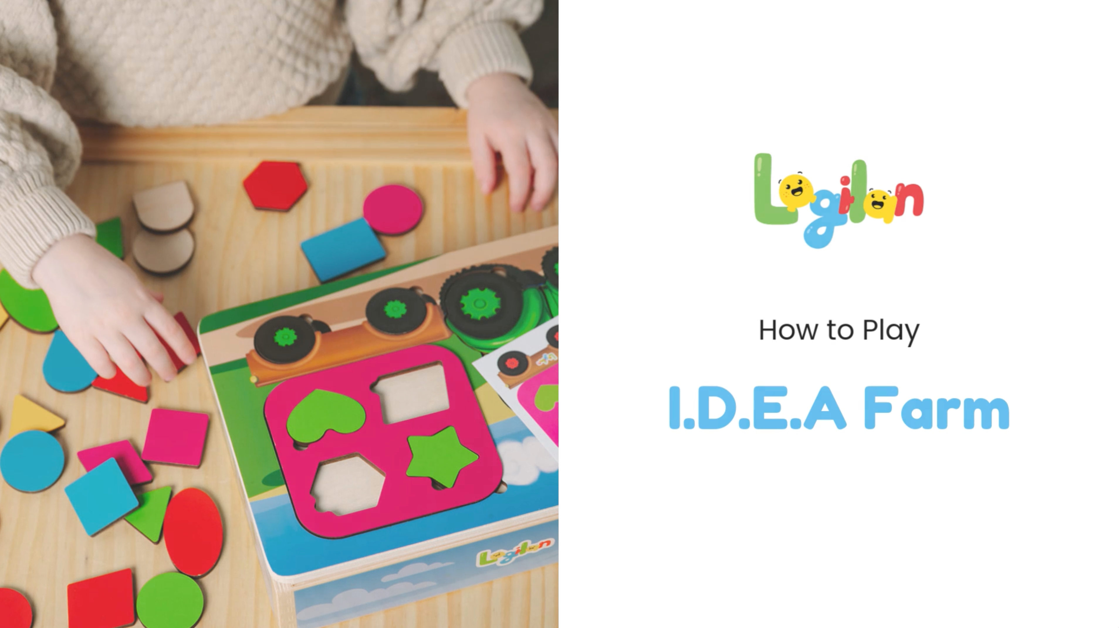 Load video: How to play IDEA Farm. This play set has three modules each with multiple levels of complexity.